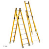 Bauer Ladder 13 ft 5 in, Fiberglass, 375 lb Load Capacity 36108